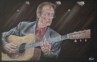 tony rice by featured artist andy gill/